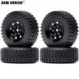 1.55 78mm Terrain Tires Beadlock Wheel Rims for RC 1/10 Axial JIMNY TF2 LC70 MST - Picture 1 of 15