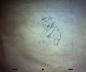 The Flintstones 1963 Production Hand-Drawn Mother-in-Law's Visit Layout Pencil - Picture 1 of 2