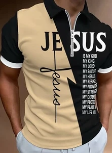 Christian Kurzarmshirt mit Reißverschluss. L oder XXL - Bild 1 von 3