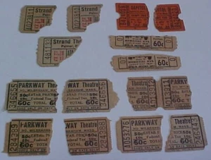 Strand Theater Palmer Mass. Parkway Theatre Wilbraham Drive-In Ticket Stub - Picture 1 of 19