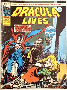 DRACULA LIVES. NUMBER 19. VINTAGE MARCH 1ST 1975 MARVEL MAGAZINE. SCARCE. VG+ - Picture 1 of 7