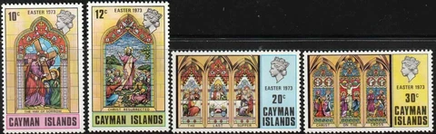 Cayman Islands Stamps 1973 SC# 310-313 Easter (Stained Glass Windows) MNH Cover