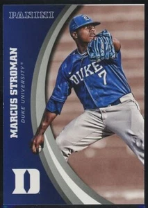 2015 Panini Collegiate Duke Marcus Stroman #16 Cubs - Picture 1 of 2