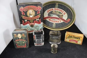 Vintage Jack Daniels Werbeslot Wiskey Nr. 7 Blechtablett Glas - Bild 1 von 17