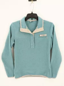 Columbia PFG Women's Teal Green Snap T Pullover Fleece Jacket, XS - Picture 1 of 7
