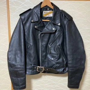 Schott Perfecto Double Leather Riders Jacket Size 42 Made in USA - Picture 1 of 10