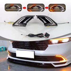 Luz antiniebla LED dinámica para Honda Accord 23 DRL luz de circulación diurna con intermitente - Imagen 1 de 8