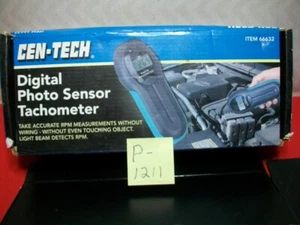 TACÓMETRO SENSOR FOTOGRÁFICO DIGITAL CEN-TECH TOMA MEDICIONES PRECISAS DE RPM EN MUY BUEN ESTADO - Imagen 1 de 7
