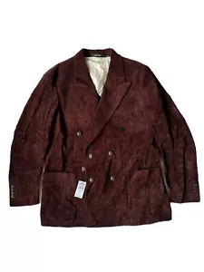 Todd Snyder Wide Wale Cord DB Traje Relajado Chaqueta Marrón Talla 46R Nuevo con Etiquetas Pana - Imagen 1 de 9
