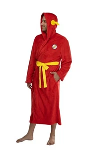 DC Comics Adult The Flash Plush Fleece Hooded Costume Robe 2X/3X - Picture 1 of 4
