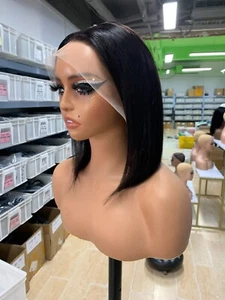 Sunature Echthaar Perücken 13X4 Full Lace Perücken Damen schwarz 150% 180% 8-14 cm - Bild 1 von 5