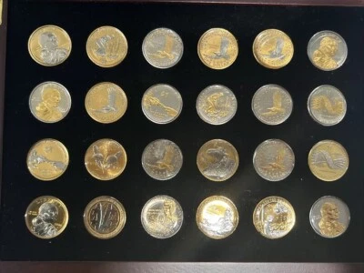 Platinum and Gold Highlighted Sacagawea Dollars - Image 1 of 4