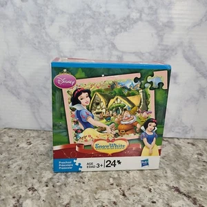 Disney Snow White And The Seven Dwarfs 24 Piece Puzzle Hasbro 2009 (UNOPENED) - Picture 1 of 4