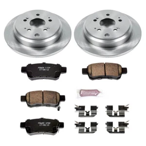 PowerStop KOE4604 Rear Disc Brake Kit Rotors Pads Set for 2005-10 Honda Odyssey - Picture 1 of 1