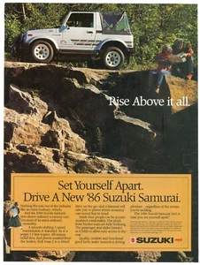 1986 SUZUKI SAMURAI advertisement, Suzuki Samurai 4WD, Canadian advert - Picture 1 of 1