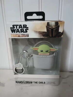 Star Wars The Mandalorian The Child AirPods Auriculares Estuche Almacenamiento NUEVO Foto 1 de 2