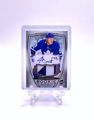 TRAVIS DERMOTT 2018 The Cup RPA #101 ROOKIE PATCH AUTOGRAPH /249 CANUCKS & LEAFS - Image 1 of 2
