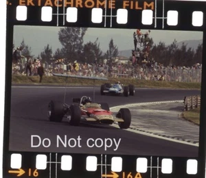 GRAHAM HILL LOTUS 49B 1968 MEXICAN GP 35MM NEGATIV FOTO JACKIE STEWART - Bild 1 von 5