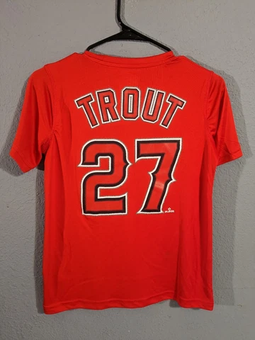 Mike Trout Jersey Tee Los Angeles Angels Youth Medium  Genuine Merchandise Cover