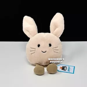 NWT Jellycat AMUSEABEAN BUNNY Soft Plush Toy NEW Cute & Hard to Find! Super Soft - Picture 1 of 3
