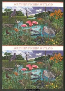 UX478-487a, humedal del sur de la Florida, paquete de 10 sellados de USPS, como nuevo, en muy buen estado - Imagen 1 de 2