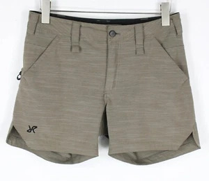 REVOLUTIONRACE Shorts Women's MEDIUM Grey Multipocket Zip Fly Logo - Imagen 1 de 9