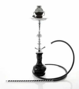 1- Manguera Placer Fumar Shisha Negro Pipa Láser Hookah Set Nuevo + Windcover bl - Imagen 1 de 7