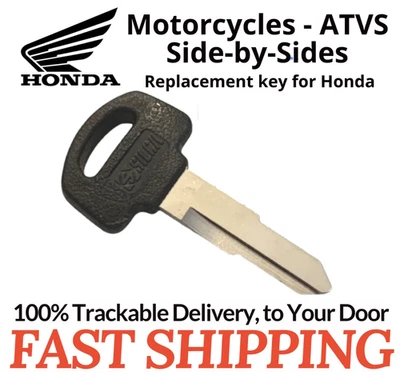 Honda Motorcycle ATV Keys Replacement Key Cut to Code C00-C99 D00-D99 Small Head - Image 1 of 4