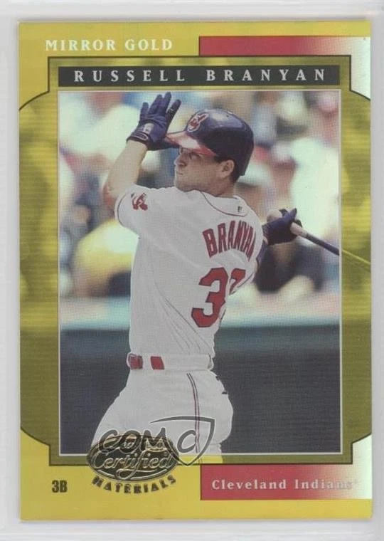 2001 Leaf Certified Materials Mirror Gold /25 Russell Branyan #85 - Image 1 of 2