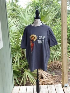 Camiseta I Saw That Jesus Adulto L Gris Cita Divertida Meme Cristiano T Regalo - Imagen 1 de 18