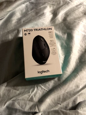 Logitech M720 Triathlon Precision Pro Wireless Mouse - Black (910-005592) - Image 1 of 2