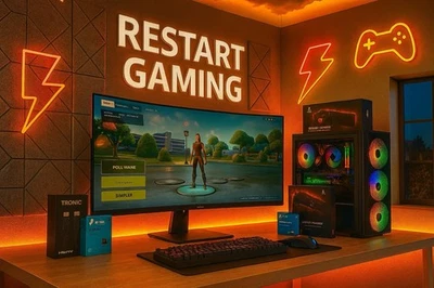 Gaming PC Set - Monitor, Tastatur, Maus, Headset, Mauspad,Wlan & Bluetooth Stick - Bild 1 von 4