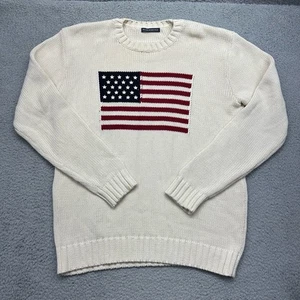 Maglione Brandy Melville donna taglia unica girocollo maglia MNJ225 Nico bandiera americana - Foto 1 di 12