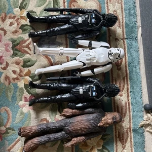 Star Wars Chewbacca 20” storm trooper 2 X tie fighter 18 Lucas Film 2014 Figure - Picture 1 of 4