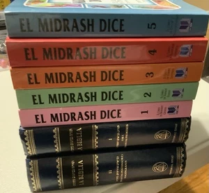 El Midrash Complete Dice Set 5 Books (Tora/Bible) In Spanish And Hebrew Bible - Bild 1 von 10