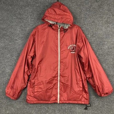 Chaqueta con Capucha Active Para Hombres Grande Reversible Granate Gris U de SC Gamecocks Usada en Excelente Condición Foto 1 de 4