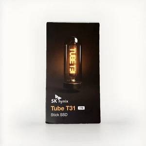 SK hynix Tube T31 1TB Stick Type SSD with DRAM | up to 1000MB/s | 10 Gbps | USB- - Photo 1/2