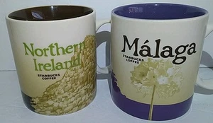 Starbucks Malaga & N. Ireland 16oz Kaffeebecher Tasse Global Icon Series LN - Bild 1 von 8