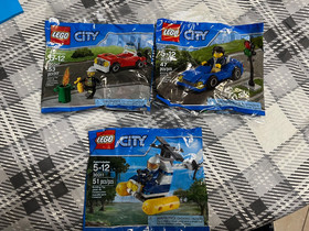 New Lego City lot of 3 polybags 30311,30347,30349, Car, Firetruck, Helicopter