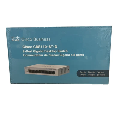 Cisco Business CBS110-8T-D 8-Port Gigabit Desktop Switch - Image 1 of 4