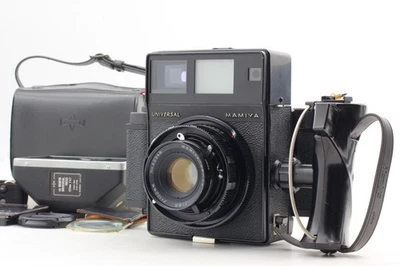 【Near MINT】 Mamiya Universal Press Camera + 100mm f/3.5 Lens 6x7 Film Back JAPAN - Image 1 of 4