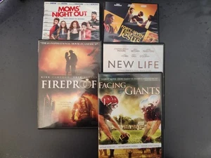 Lot 5 Christian Movies DVD (Facing The Giants, Fireproof, Moms' Night Out Etc.) - Picture 1 of 1