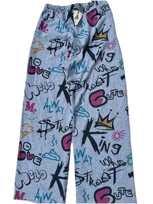 Nuevos pantalones deportivos gris caballete para mujer con diseño artístico talla pequeña envío gratuito Foto 1 de 4