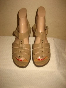 Sanita Beige Leather Strappy Sandals Shoes Shoe Size 36 US 5.5- 6 - Picture 1 of 1