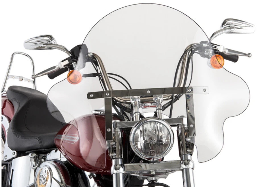 Slipstreamer - SS3216CTQ - SS-32 16in. Falcon Windshield with Chrome... - Image 1 of 1
