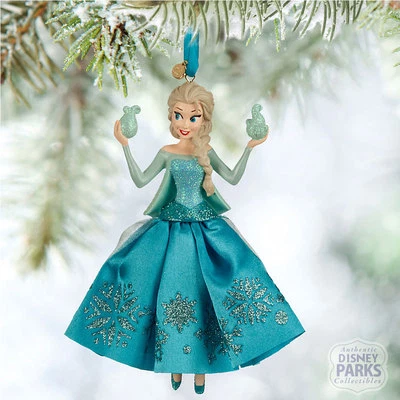 Auténtico cuaderno de bocetos de Frozen Elsa coleccionables de los parques de Disney adorno de Navidad Foto 1 de 3