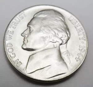 1944 S Jefferson Nickel * 35 % SILBER * AVE ZIRKULIERT ** KOSTENLOSER VERSAND ** - Bild 1 von 2