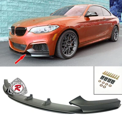 Se adapta a BMW F22 F23 14-21 Serie 2 2 puertas M Sport Performance Style Labio delantero (PP) Foto 1 de 4