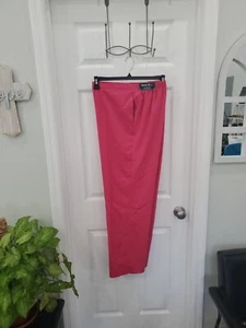 Alfred Dunner Size 16 Fushia Elastic Waist Pull On Ankle Pants With Pockets - Picture 1 of 13
