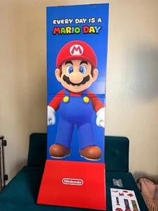 Every Day Is Mario Day Store Standee Signage Sign Display Promo Nintendo RARE! - Picture 1 of 15